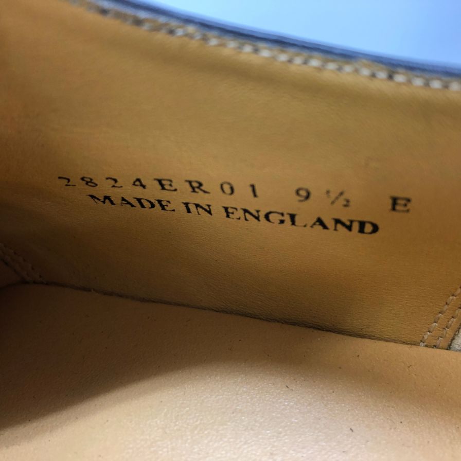 ロイドフットウェア レザーシューズ 2824ER01 Uチップ カーフ ブラック サイズUK9.5E Lloyd Footwear 約28.0cm【AFC1】