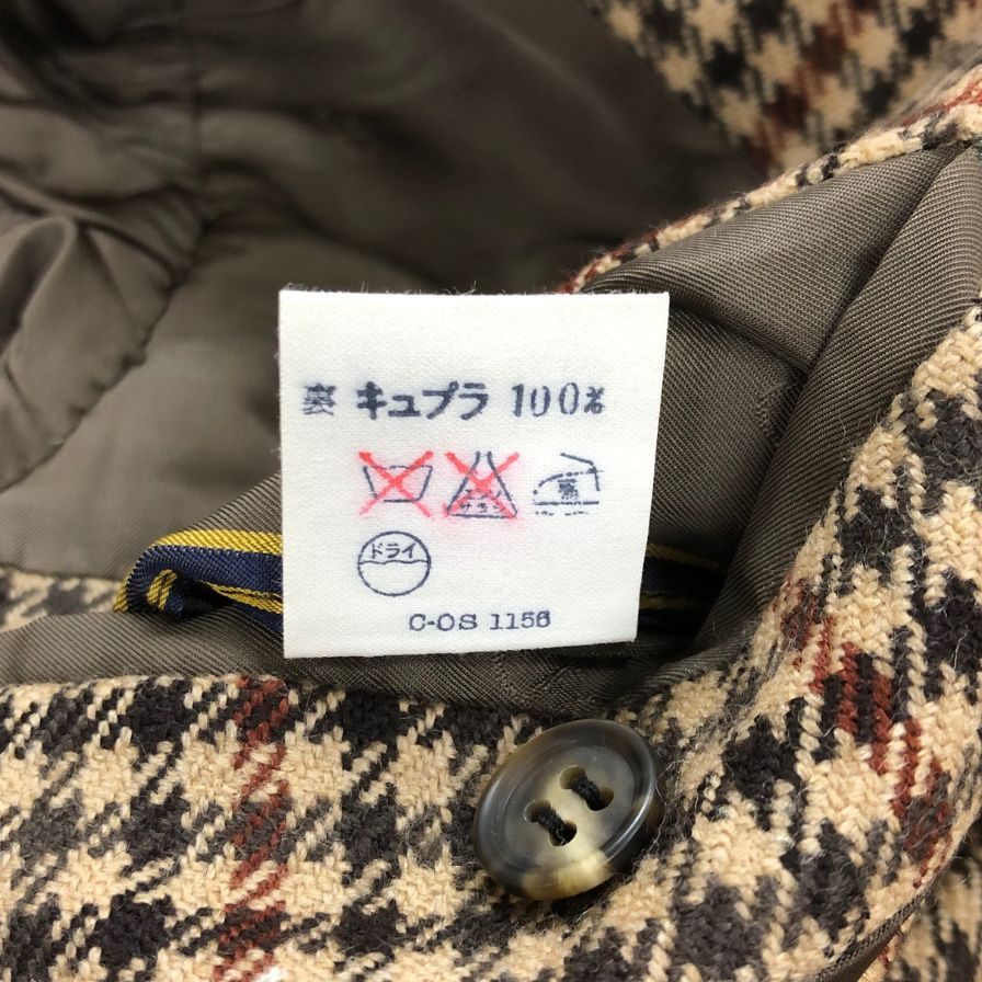 美品◆クリスチャンディオール ムッシュ テーラードジャケット 2B チェック メンズ サイズ2 Christian Dior MONSIEUR 【AFB37】