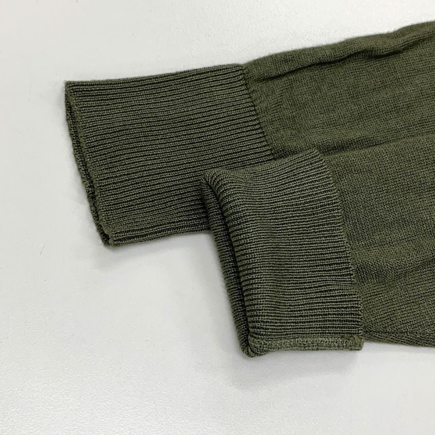 中古◆ロベルトコリーナ パーカー ニット ビスコース カシミア プルオーバー カーキ サイズ表記無し roberto collina 【AFB11】