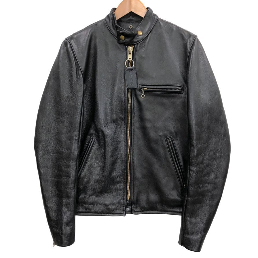 中古□バンソン レザージャケット シングル ライダース TYPE-B
