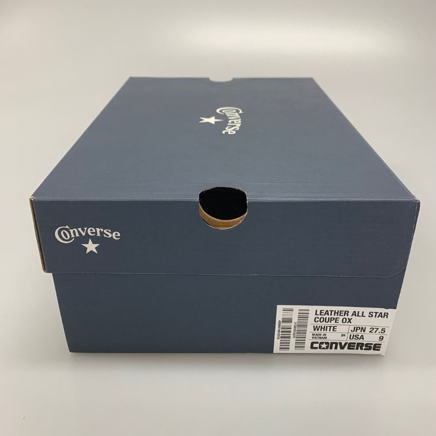 コンバース レザースニーカー オールスター クップ メンズ サイズ27.5cm ホワイト CONVERSE ALL STAR COUPE OX 約27.5cm【AFD3】
