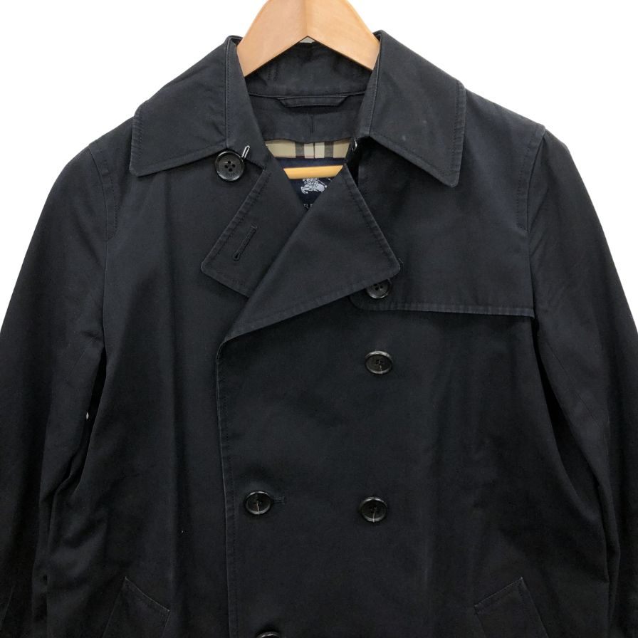 中古◆バーバリーロンドン トレンチコート 裏地チェック ブラック サイズ36 レディース BURBERRY LONDON 【AFB21】