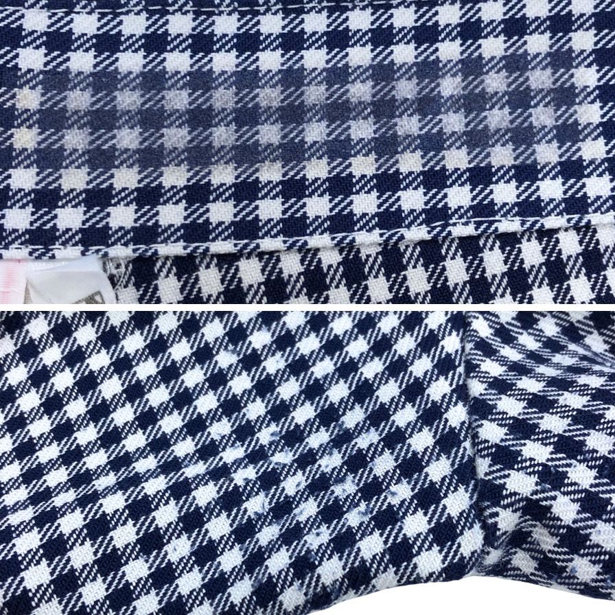 ユーロヴィンテージ シェフパンツ ハウンドトゥース ネイビー ホワイト メンズ サイズ48 Euro vintage 【AFB19】