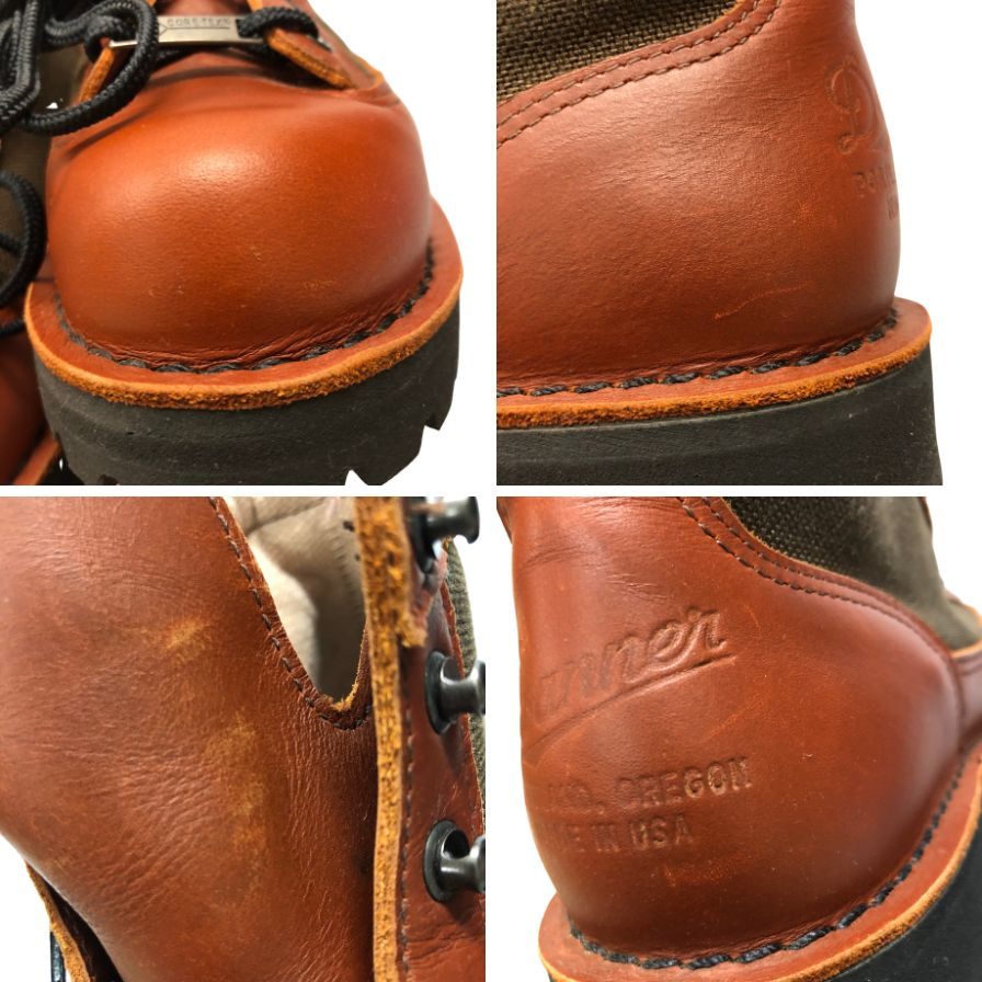 ダナー レザーブーツ ダナー ライト ゴアテックス アメリカ製 メンズ サイズUS7.5 シダーブラウン DANNER DANNER LIGHT 約25.5cm【AFD9】