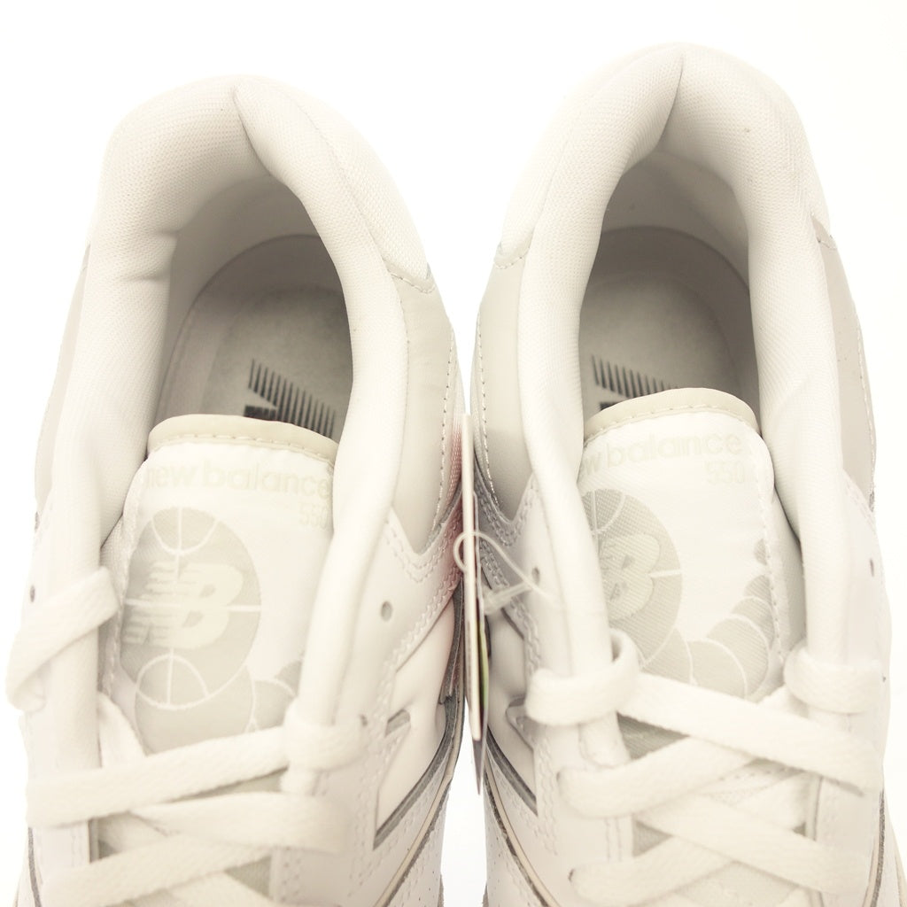 未使用◆ニューバランス スニーカー BB550NCB 28cm メンズ ホワイト&グレー系 new balance【AFD2】