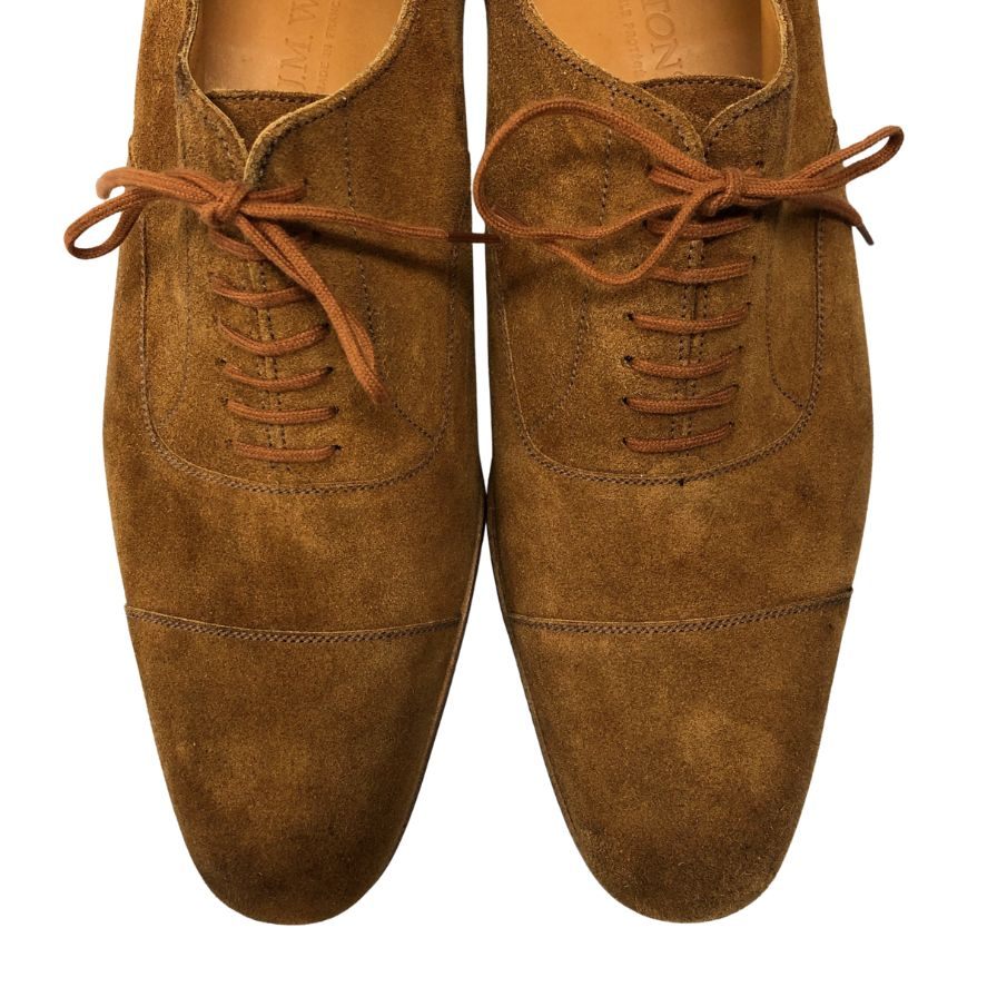 ジェイエムウエストン レザーシューズ ストレートチップ 415 ブラウン スエード サイズ9 メンズ J.M.WESTON ビジネスシューズ 約27.5cm【LA】【中古】