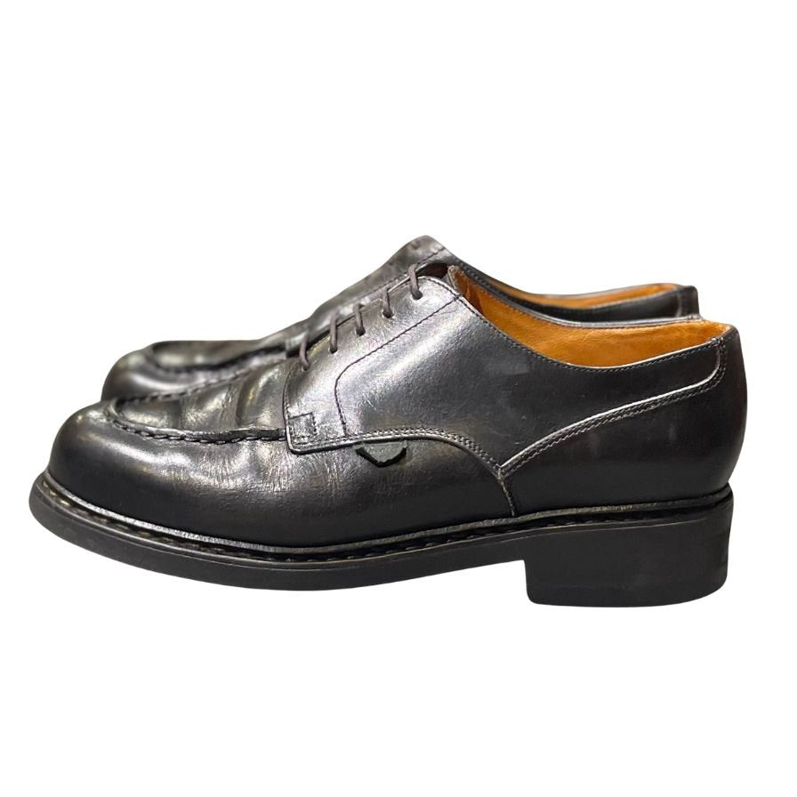パラブーツ レザーシューズ シャンボード Uチップ カーフ ブラック メンズ サイズUK7 Paraboot CHAMBORD ビジネスシューズ 約25.5cm【LA】【中古】