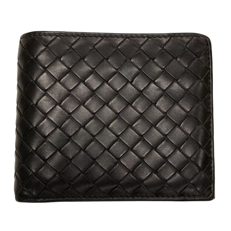 ボッテガヴェネタ イントレチャート 二つ折り財布 レザー ブラウン系 メンズ BOTTEGA VENETA【AFI15】