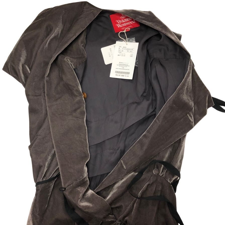 美品◆ヴィヴィアン ウエストウッド ドレス ワンピース RED LABEL ベロア サイズ00 ブラウン Vivienne Westwood 【AFB25】