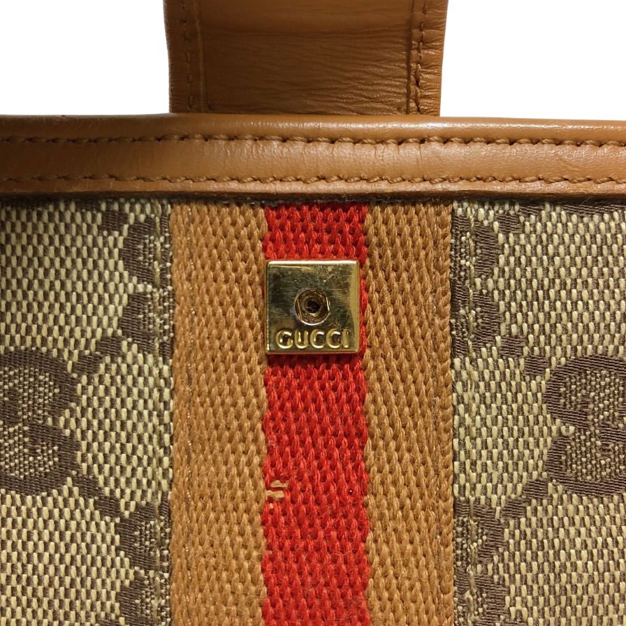 グッチ 二つ折り財布 Wホック レディース ベージュ キャンバス×レザー 035 02126 2718 5 GUCCI【AFI15】