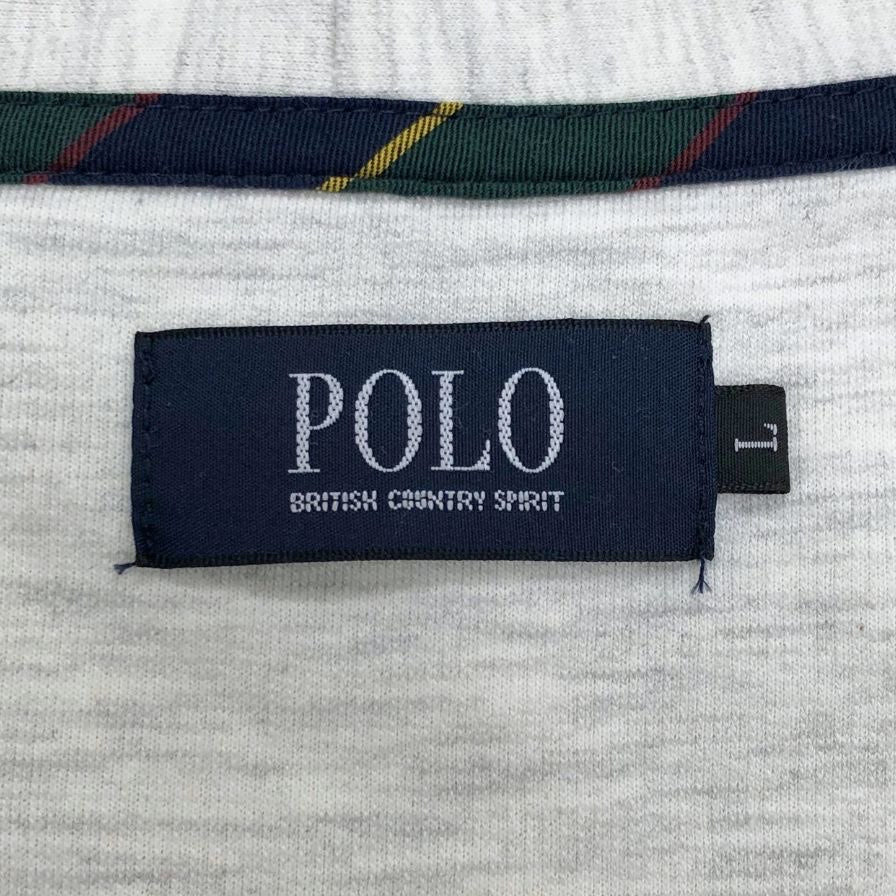 美品◆ポロ ビーシーエス カーディガン グレー サイズL メンズ Polo BCS 【AFB6】