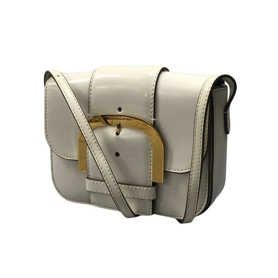 ステラマッカートニー ショルダーバッグ レザー ゴールド金具 ホワイト レディース STELLA McCARTNEY【AFE1】