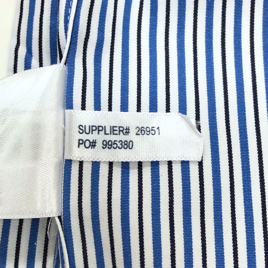 美品◆ポロ ラルフローレン 長袖シャツ 胸刺繍 ストライプ メンズ サイズ14 1/2 POLO RALPH LAUREN 【AFB17】