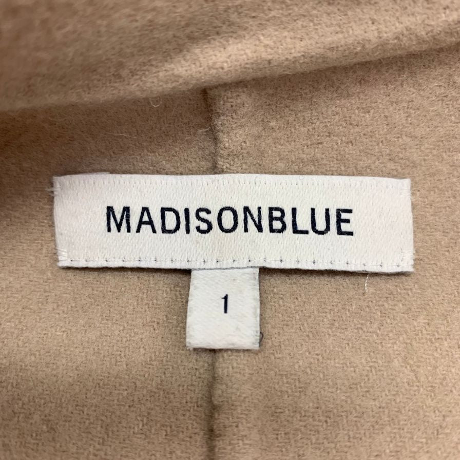 美品◆マディソンブルー チェスターコート パールボタン ベージュ レディース サイズ0 MADISON BLUE 【AFA5】