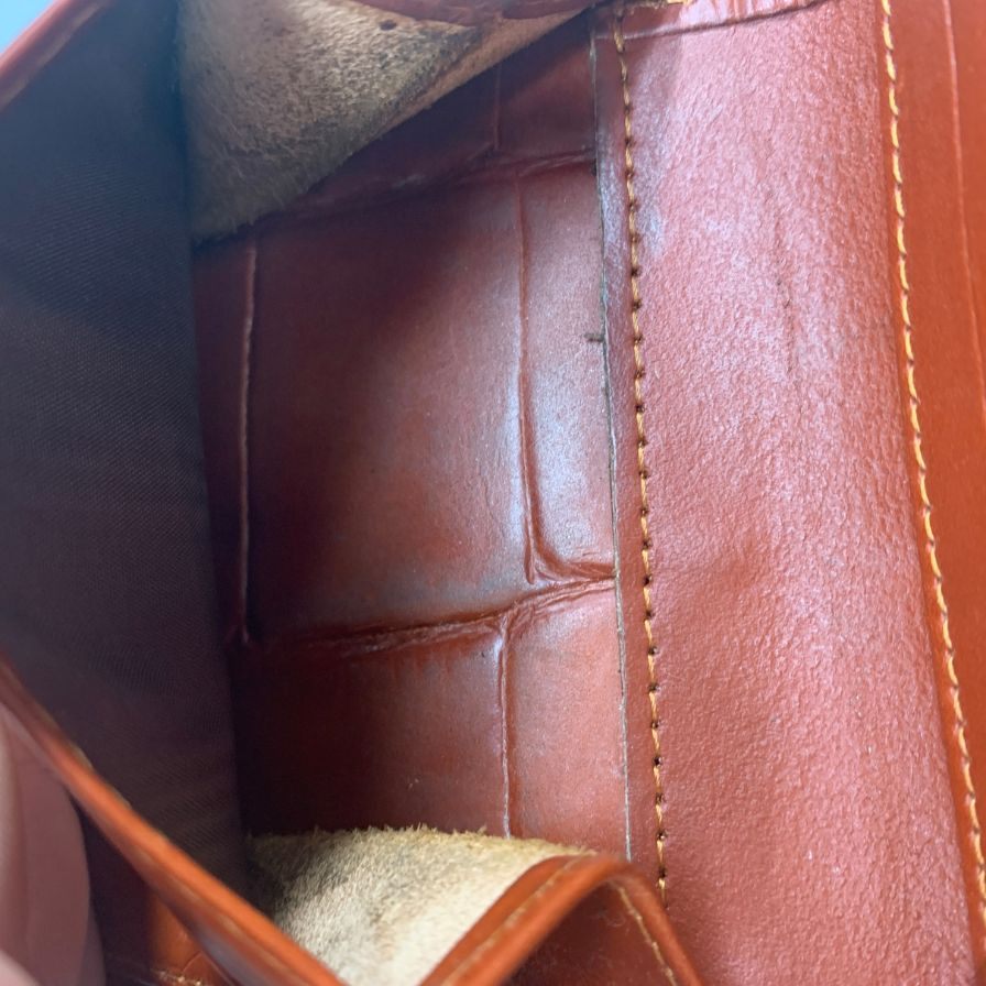 グレンロイヤル 財布 マネークリップ クロコ型押し ブラウン GLENROYAL【AFI19】