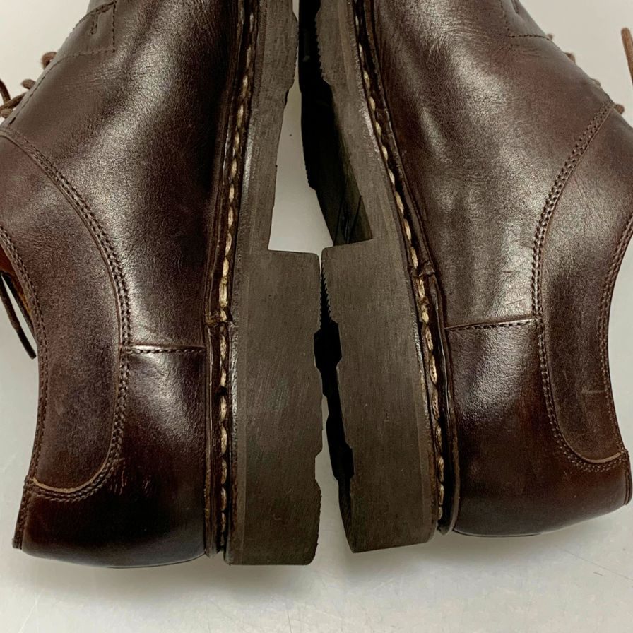 パラブーツ アヴィニョン Uチップ カフェ サイズUK8.5 ブラウン Paraboot ビジネスシューズ 約27.0cm【LA】【中古】
