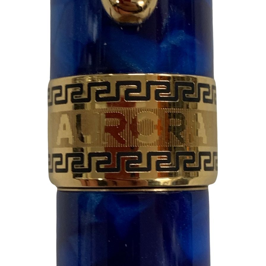 アウロラ 万年筆 オプティマ FP ブルー ペン先14K 585 F字 AURORA【AFI11】