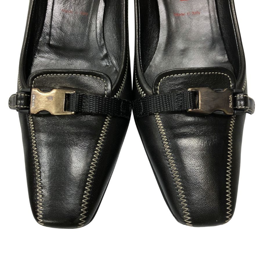 プラダ パンプス 3168 レザー レディース サイズ24cm PRADA 約24.0cm【AFD13】