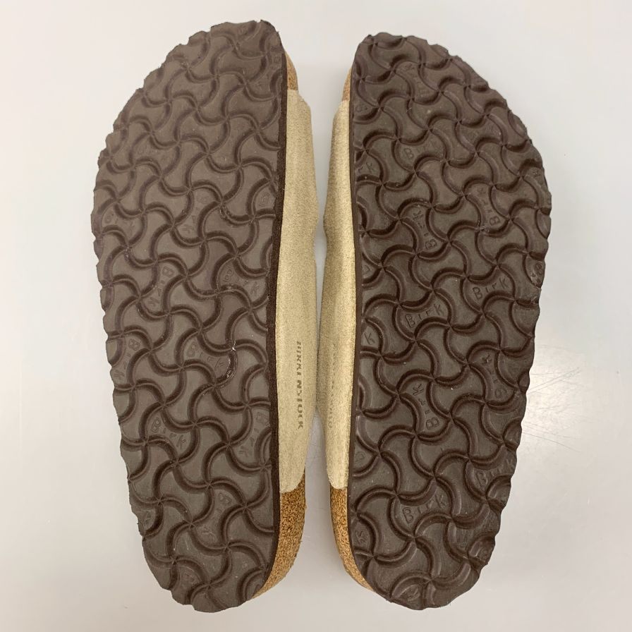 ビルケンシュトック フラットサンダル アリゾナ スエード メンズ サイズ26 トープ BIRKENSTOCK 約26.0cm【AFC30】