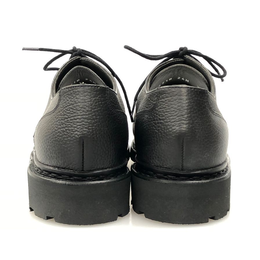 パラブーツ ジョセフ別注 シャンボード Uチップ グレインレザーリスレザーコンビ ブラック サイズUK7 PARABOOT JOSEPH ビジネスシューズ 約25.5cm【LA】【中古】