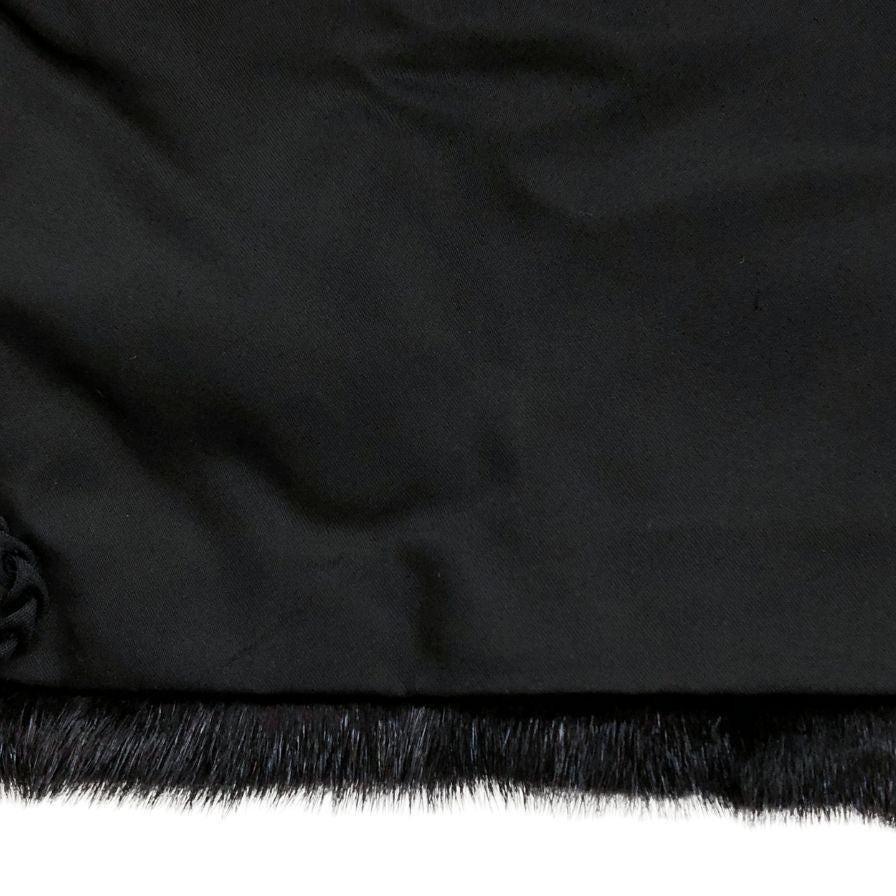 中古◆サフロン ブラックミンク 逆毛コート ブラック サイズ11 SAFRON 【AFF20】