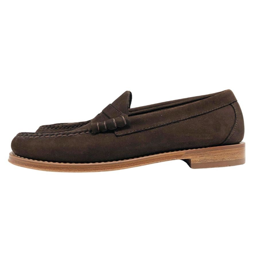 ジーエイチバス ローファー ウィージャンズ ヘリテージ スエード サイズ7.5 メンズ ブラウン G.H.Bass&Co. WEEJUNS ローファー 約26.0cm【LA】【中古】