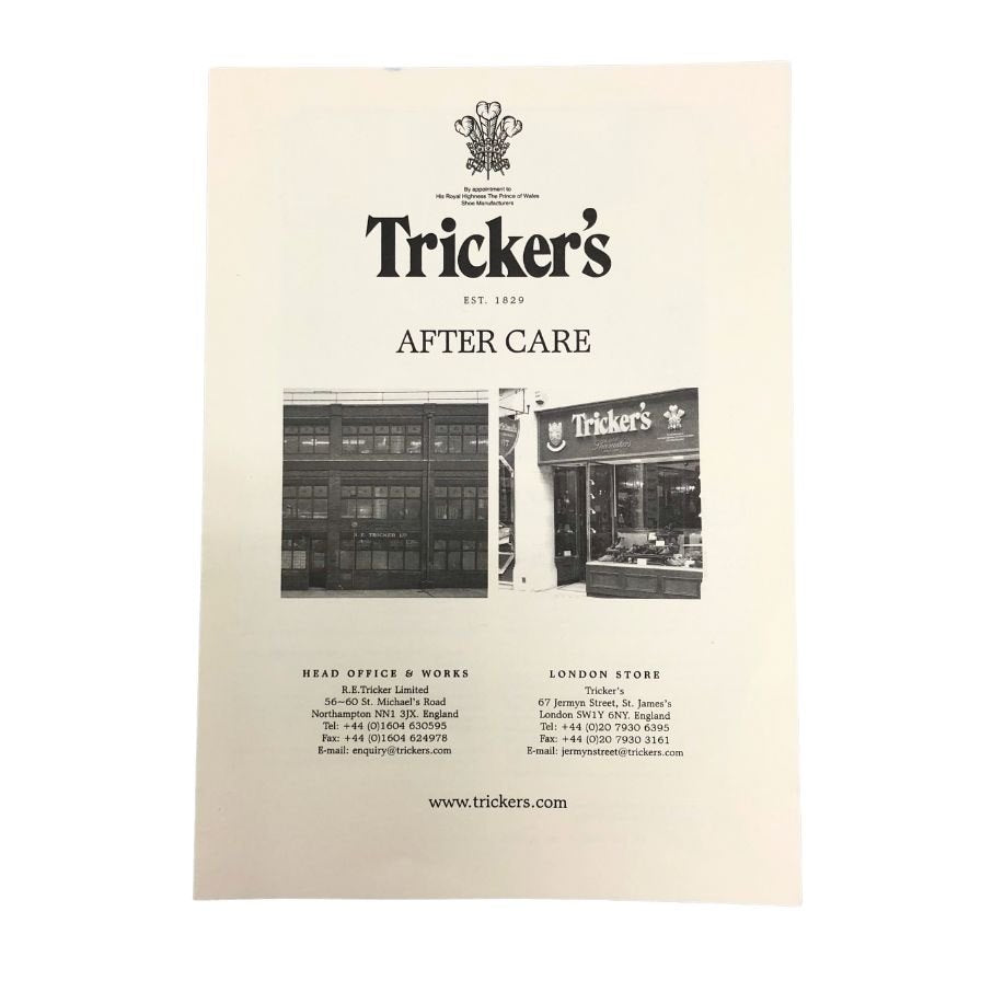 トリッカーズ レザーシューズ Uチップ 3617 レザー ブラック メンズ サイズ 8.5 TRICKER'S STUART 約27.0cm【AFD14】