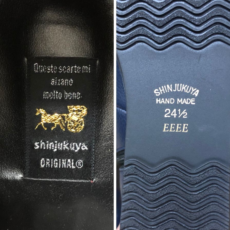 新宿屋 レザーブーツ オーストリッチ 2771-085 24.5cm レディース ブルー shinjukuya 約24.5cm【7F3-2】
