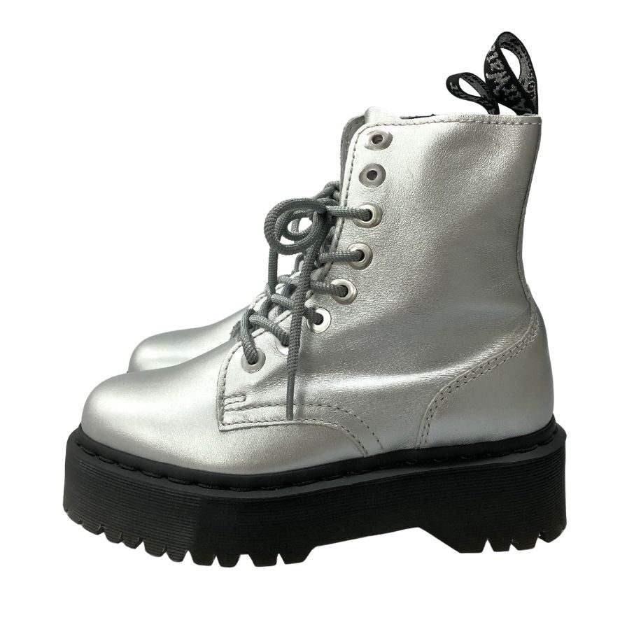 ドクターマーチン ブーツ ジャドン シルバー 8ホール サイズUK4 DR MARTENS Jadon SILVER 約23.0cm【AFD5】