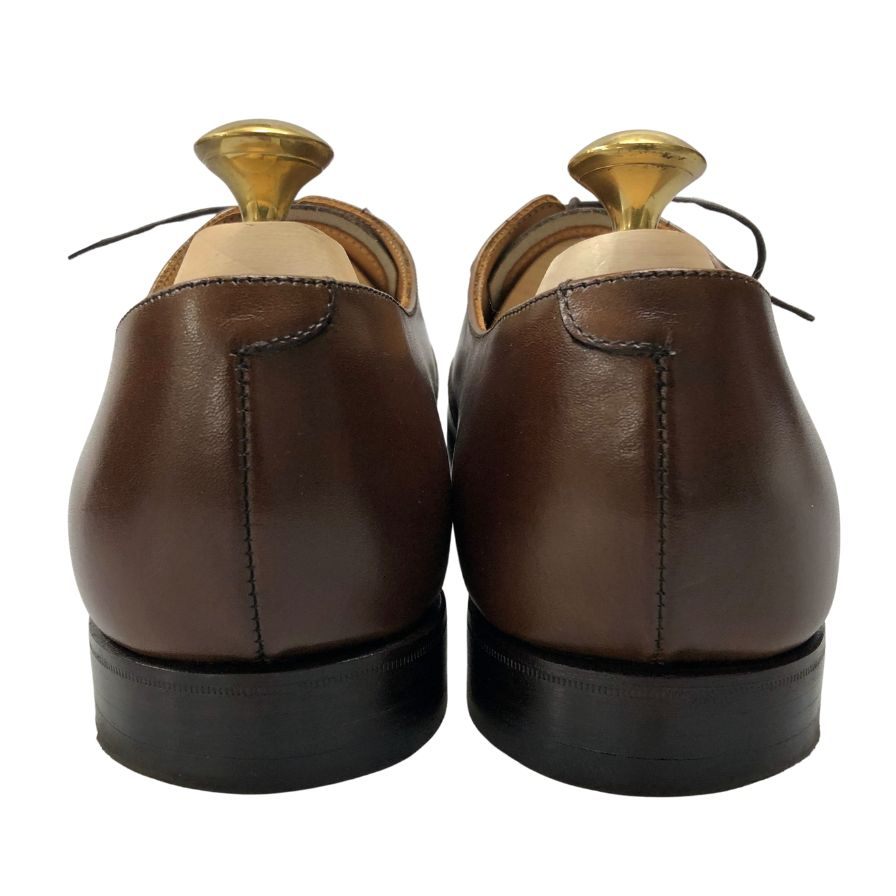クロケット&ジョーンズ レザーシューズ 内羽根 ストレートチップ コノート 236ラスト メンズ ブラウン サイズ7.5E CROCKETT&JONES CONNAUGHT ビジネスシューズ 約26.0cm【LA】【中古】