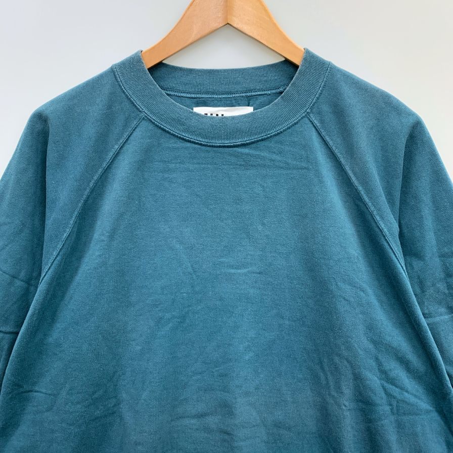 中古◆エムエイチエル マーガレットハウエル ROUGH COTTON JERSEY 21SS 半袖スウェット 596-1166514 メンズ サイズL ネイビー系 MHL MARGARET HOWELL 【AFB26】