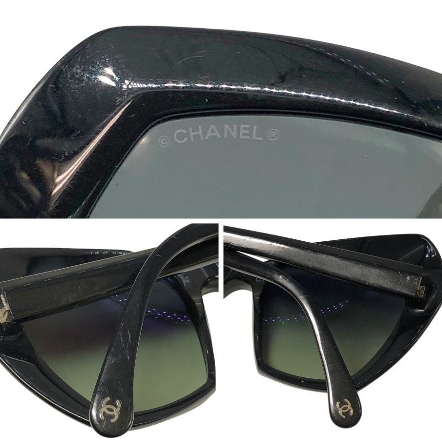 シャネル サングラス 5364-A c.501/71 54□17 レディース ブラック CHANEL【AFI16】