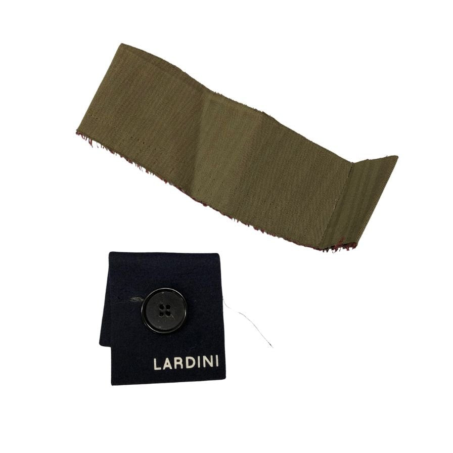 ラルディーニ スーツ ソラーロ コットンシルク ブラウン メンズ サイズ46 LARDINI【AFB36】