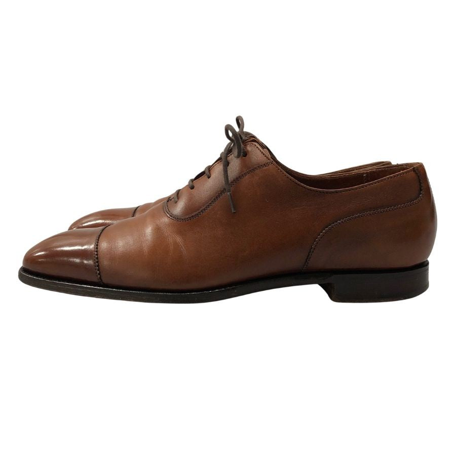 クロケット&ジョーンズ レザーシューズ スタンフォード アデレード ストレートチップ ブラウン メンズ サイズUK8D CROCKETT&JONES STAMFORD ビジネスシューズ 約26.5cm【LA】【中古】