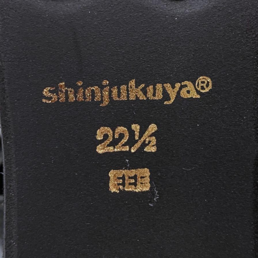 新宿屋 レザーパンプス パイソン 4500-545 ブラック 22.5cm レディース sinjukuya 約22.5cm【7-17】