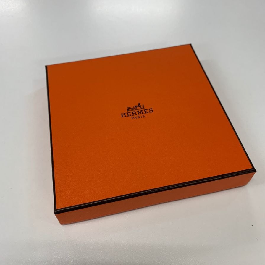エルメス ハンカチ コットン100% ホワイト レディース HERMES【AFI6】【中古】