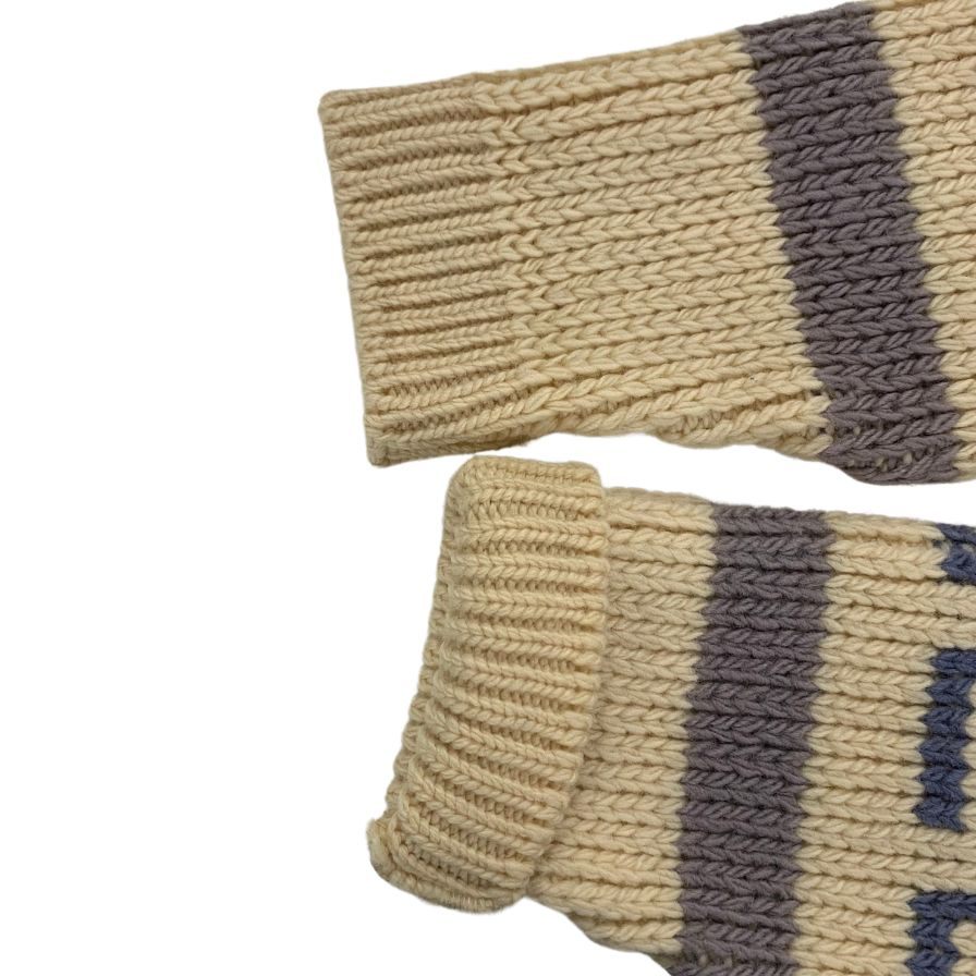 美品◆ペンドルトン ショールカラー ニット アイボリー 総柄 メンズ サイズL PENDLETON 【AFA1】