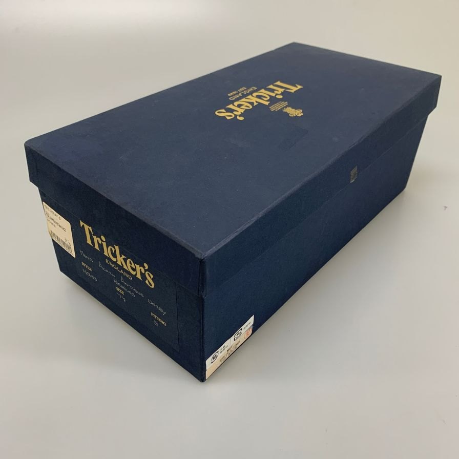 トリッカーズ M7509 チャッカブーツ メダリオン ダイナイトソール ブラック サイズ7.5 メンズ TRICKER'S ブーツ 約26.0cm【LA】【中古】