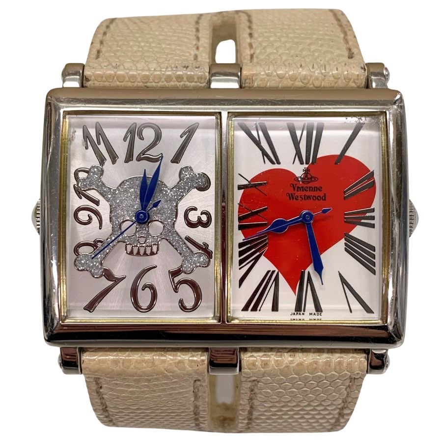 ヴィヴィアンウエストウッド 腕時計 VW-8038 スカル ハート シルバー vivienne westwood【AFI12】