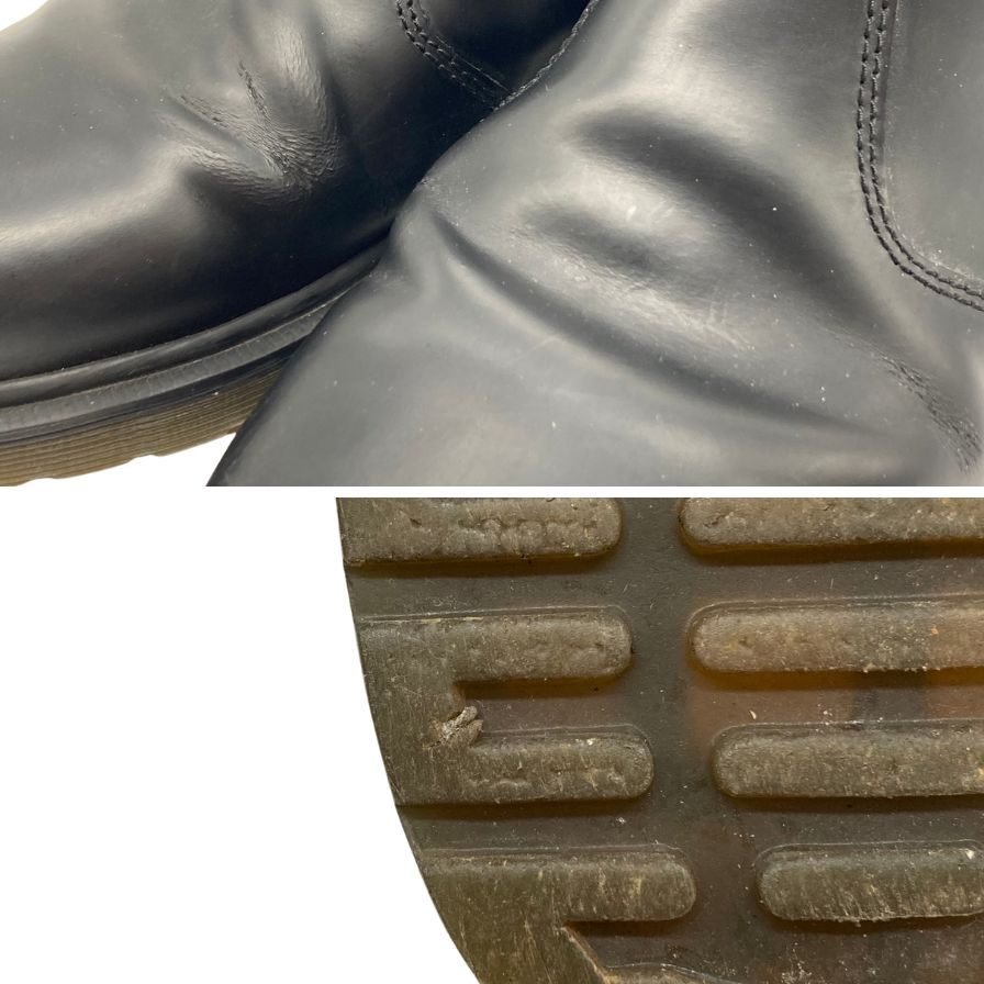 ドクターマーチン サイドゴアブーツ 2976 チェルシー レザー ブラック メンズ サイズUK7 Dr.MARTENS 約25.5cm【AFC33】