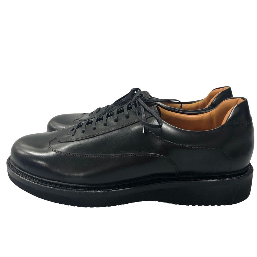 ジャランスリウァヤ レザースニーカー インテリジェンス シューズ 210306 カーフ ブラック サイズ8.5 メンズ Jalan Sriwijaya Intelligence Shoes 約27.5cm【AFD13】
