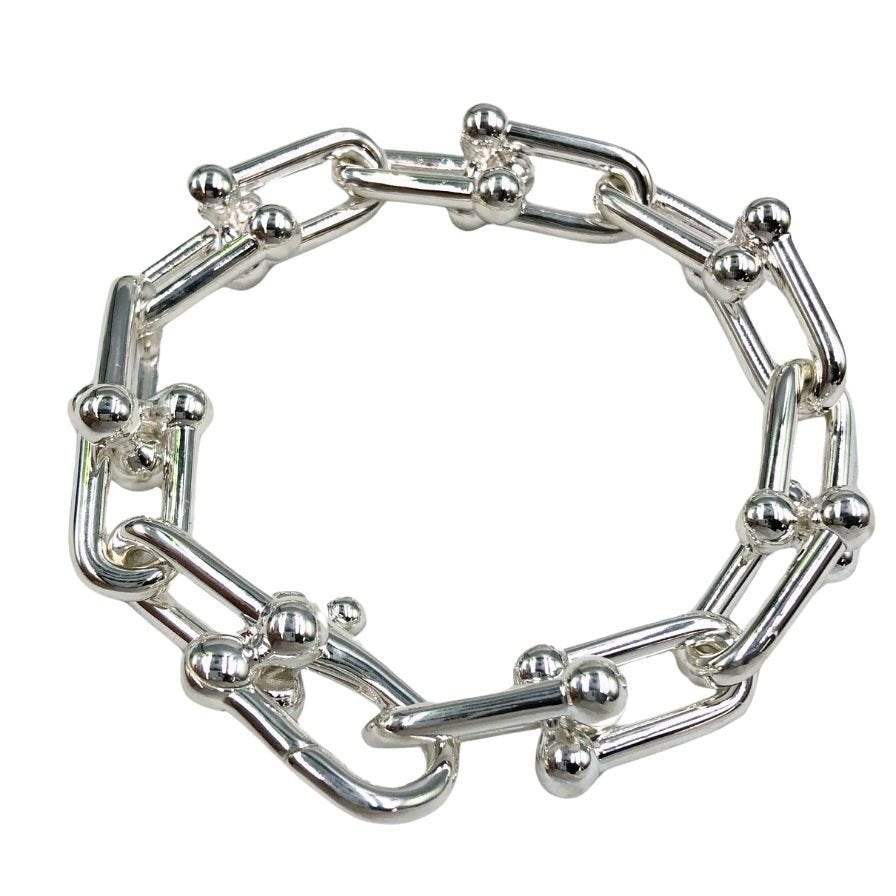 ティファニー ブレスレット ハードウェア ラージリンク 14コマ Ag925 シルバー TIFFANY&Co.
