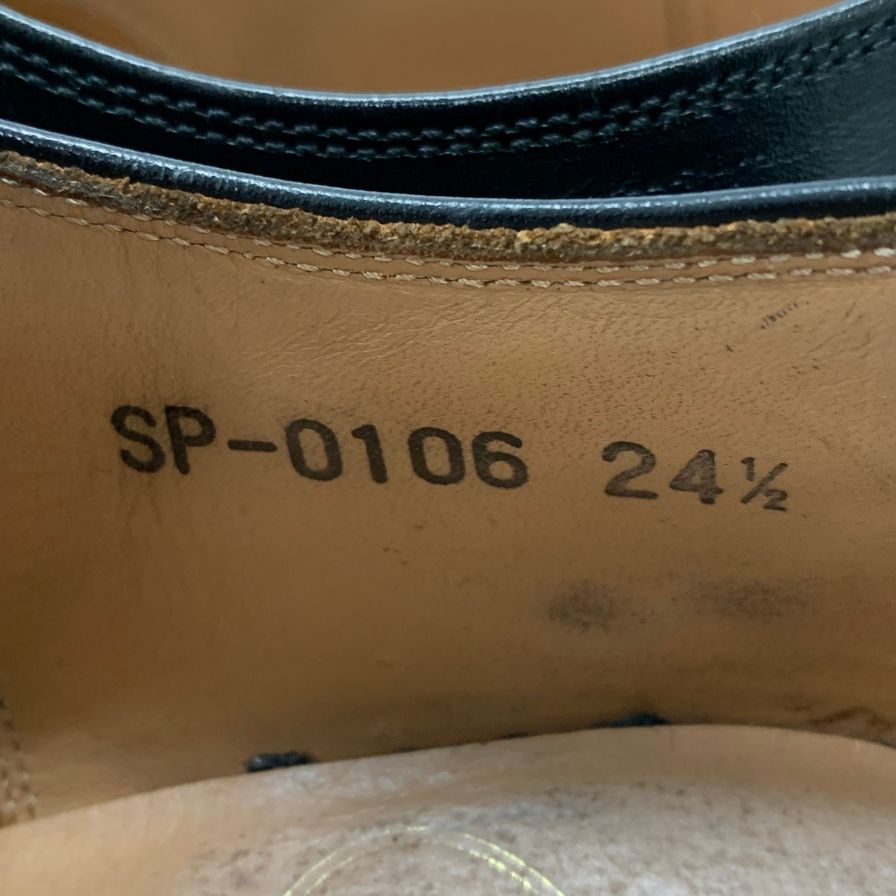 スコッチグレイン レザーシューズ ストレートチップ SP0106 ブラック メンズ サイズ 24.5 SCOTCH GRAIN 約24.5cm【AFC44】