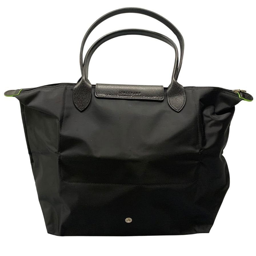 ロンシャン ハンドバッグ ZSTT TWC 折りたたみ サイズS ナイロン×レザー ブラック LONGCHAMP【AFE2】