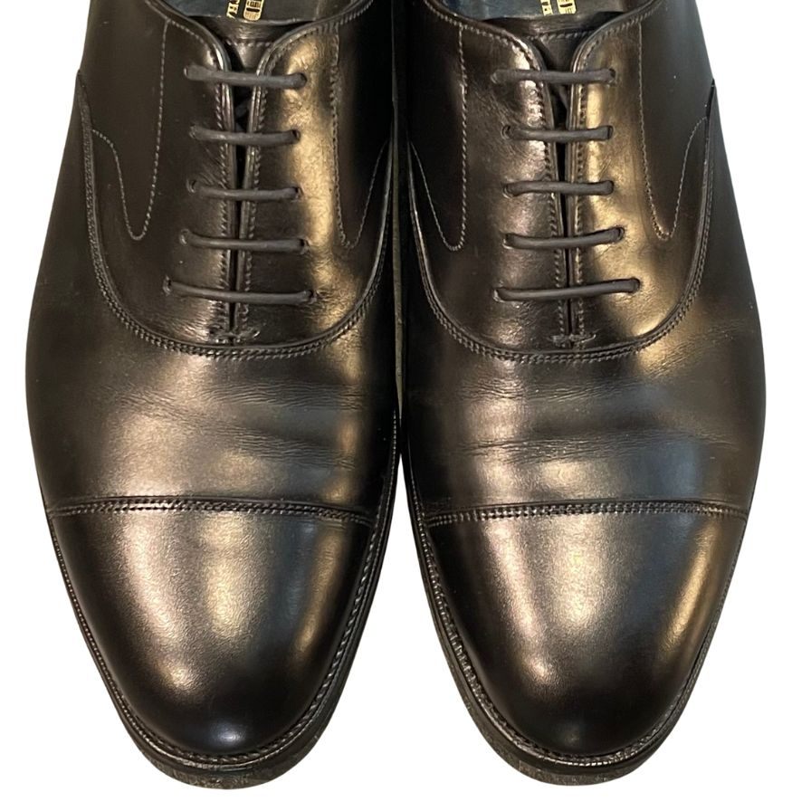 エドワードグリーン レザーシューズ ストレートチップ チェルシー 202ラスト ブラック UK7.5E EDWARD GREEN CHELSEA ビジネスシューズ 約26.0cm【LA】【中古】