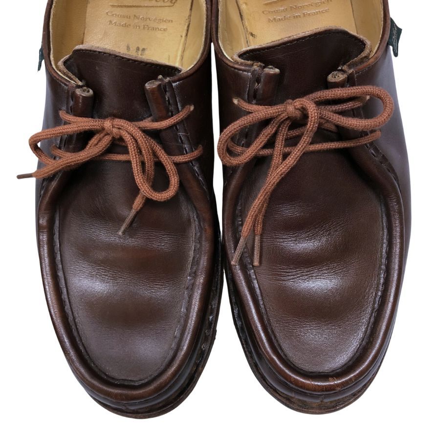 パラブーツ チロリアンシューズ ミカエル カーフ メンズ サイズ42 ブラウン PARABOOT MICHAEL ビジネスシューズ 約27.0cm【LA】【中古】