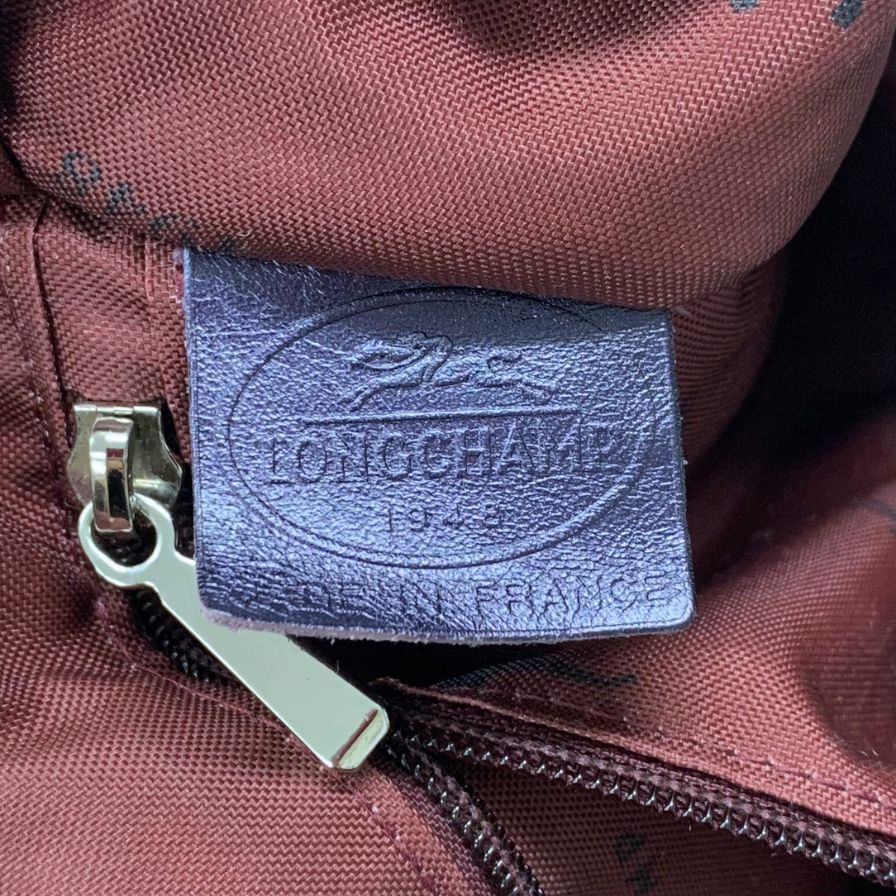 ロンシャン レザー ショルダーバッグ オールドロンシャン レディース バイオレット LONGCHAMP【AFE1】
