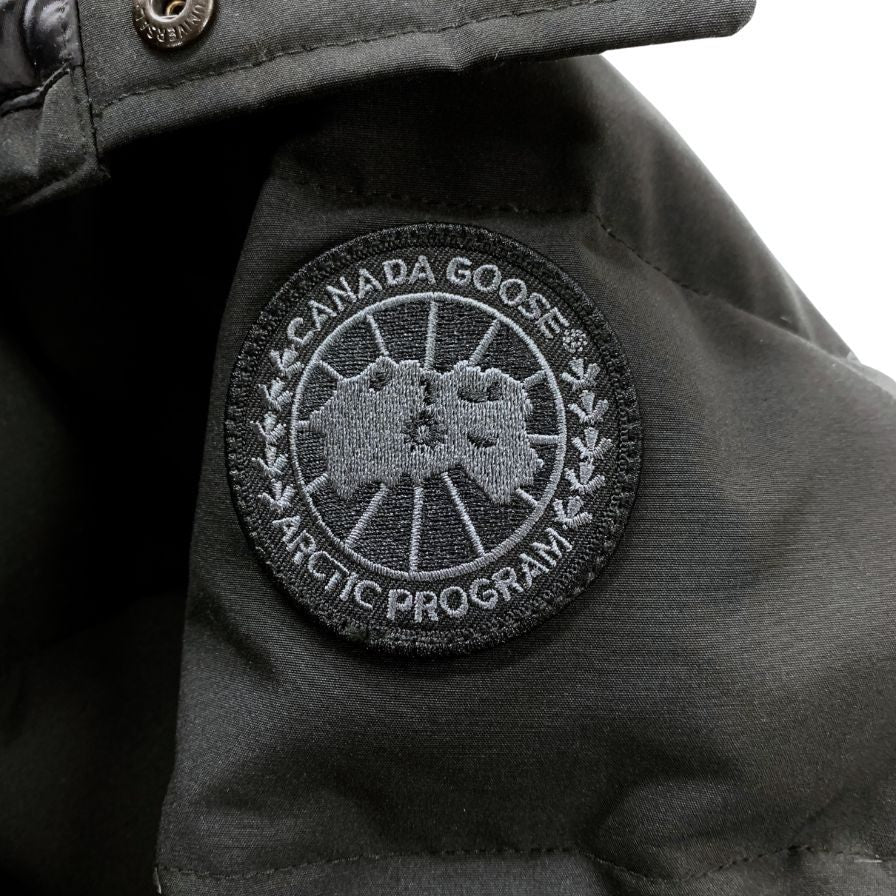 美品◆カナダグース ダウンジャケット ウィンダムパーカー 3808MB サイズL ブラック メンズ CANADA GOOSE 【AFA7】