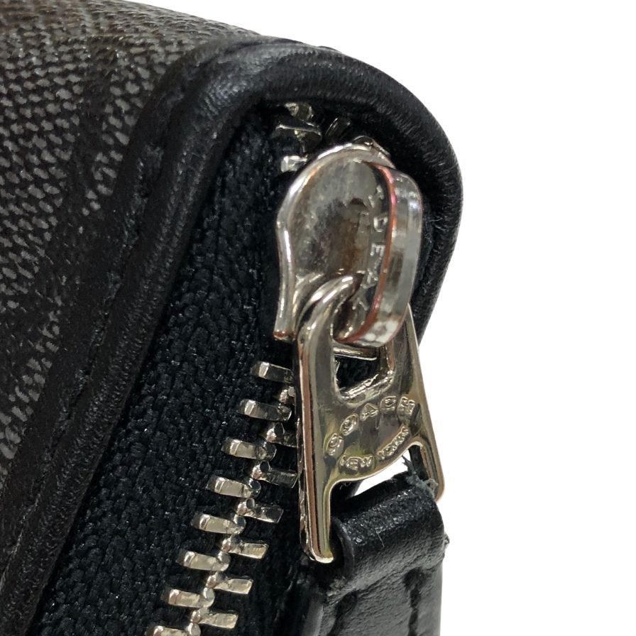 コーチ 長財布 シグニチャー ラウンドジップ ブラック メンズ COACH【AFI6】