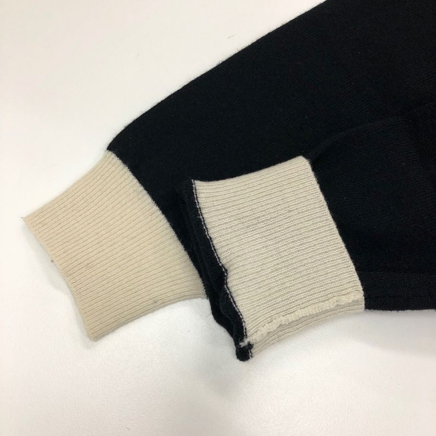 美品◆ブティック モスキーノ セーター トップス レディース サイズL ブラック BOUTIQUE MOSCHINO 【AFB7】